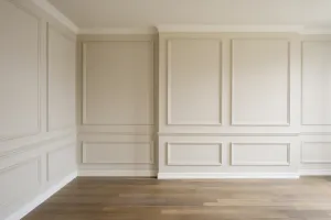 Flat panel wainscoting